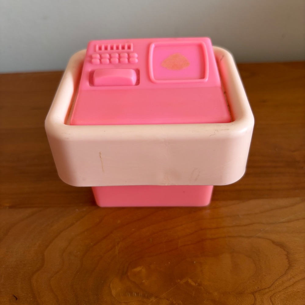 Vintage 1977 Mattel Barbie Dream House Pink Computer Terminal Accessory 2270